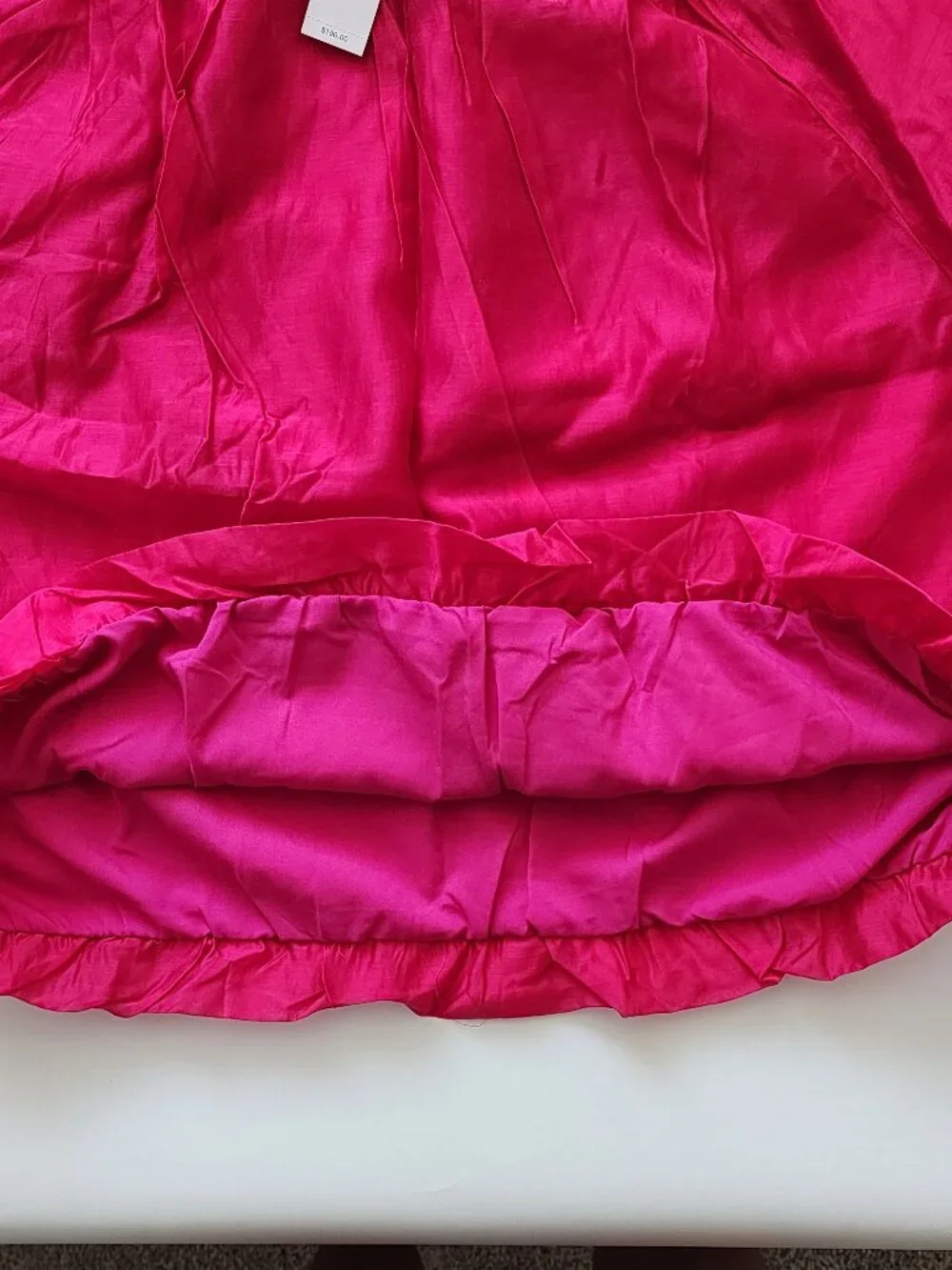 Banana Republic Satin Puff-Sleeve Shirred Blouse - Size XL